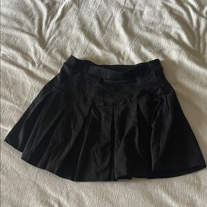 Black Pleated Skort